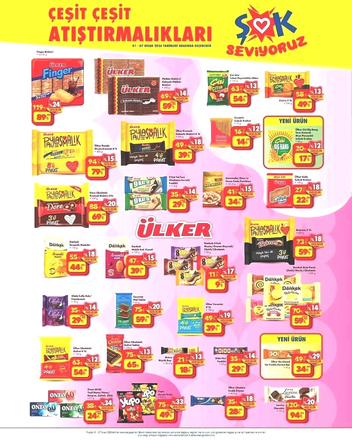 1-7 NİSAN ŞOK AKTÜEL İNDİRİMLERİ