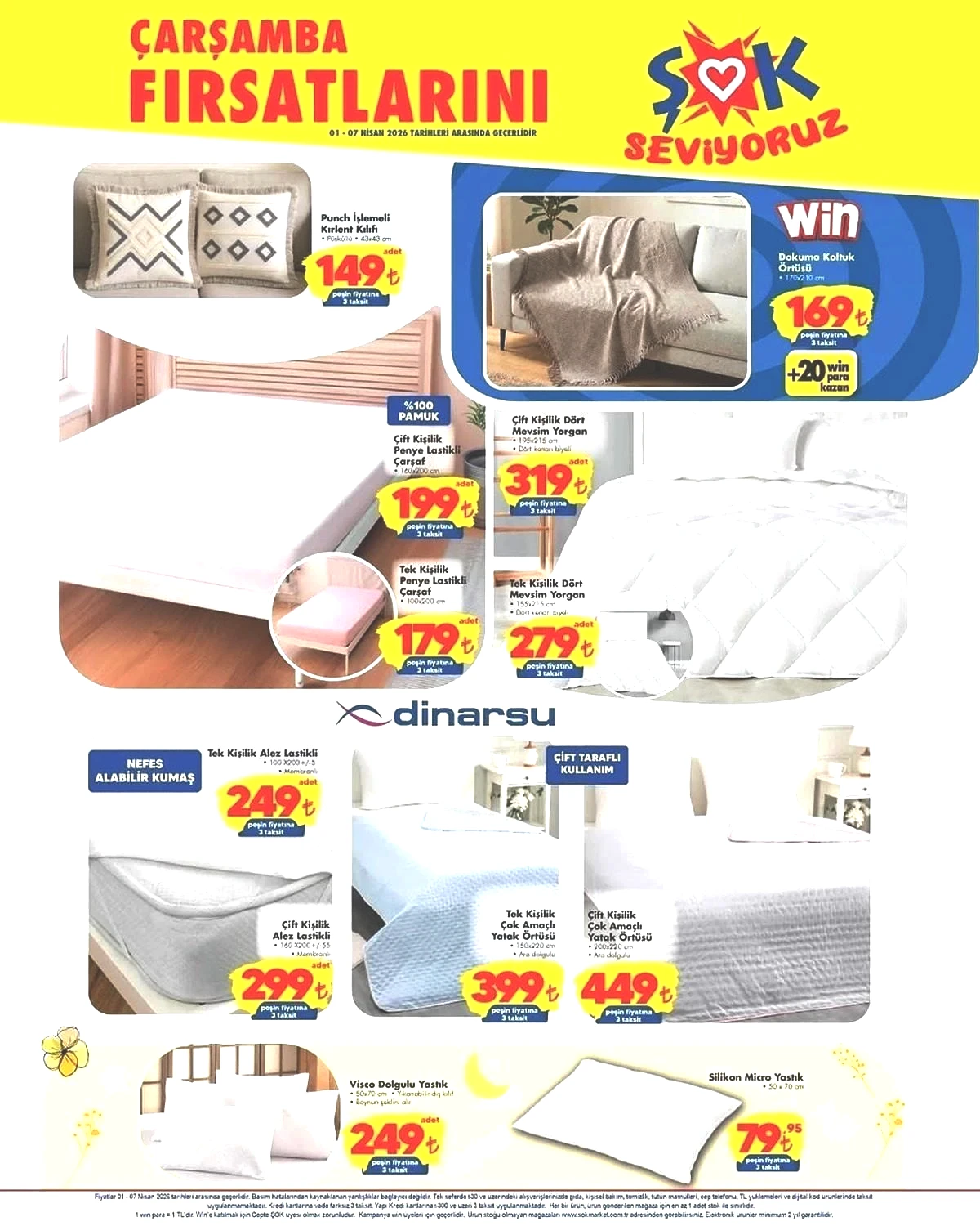 1-7 NİSAN ŞOK AKTÜEL İNDİRİMLERİ