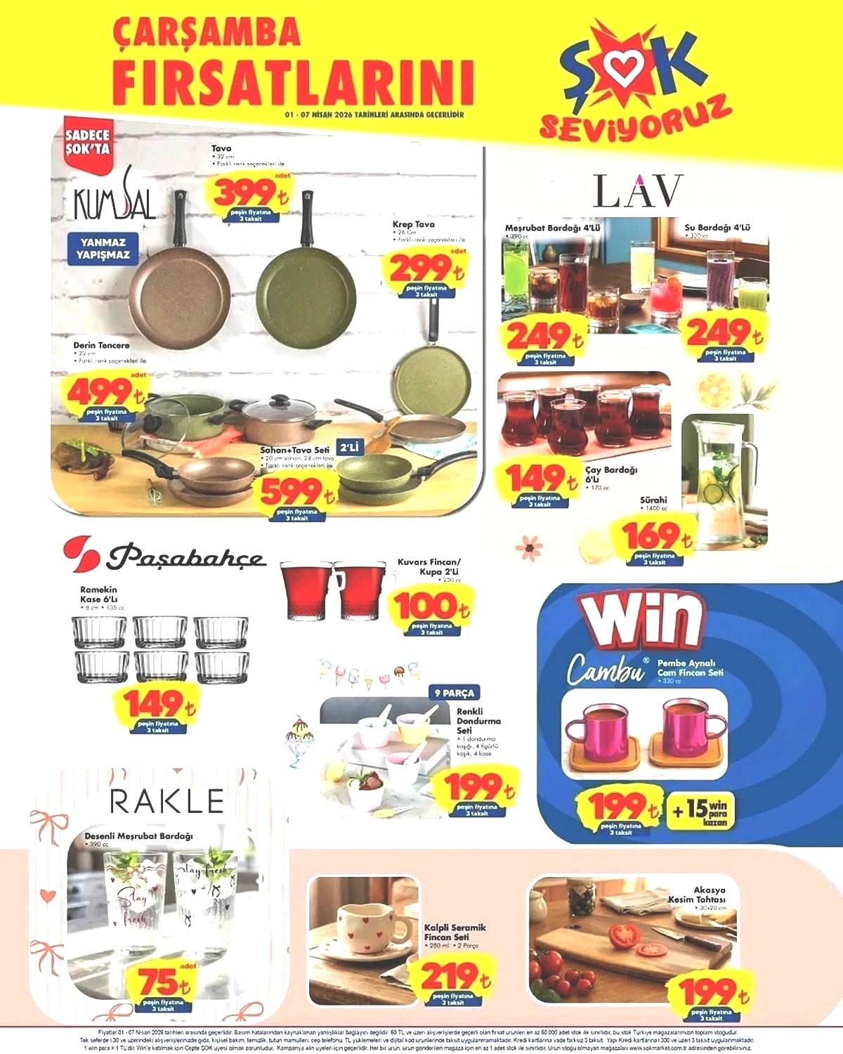 1-7 NİSAN ŞOK AKTÜEL İNDİRİMLERİ