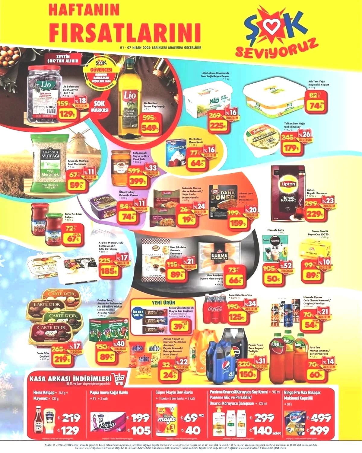 1-7 NİSAN ŞOK AKTÜEL İNDİRİMLERİ