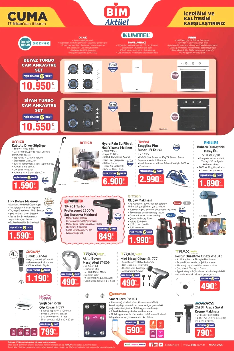 BİM 17 Nisan Cuma Aktüel Ürünler Kataloğu Satışa Çıktı! BİM'de Bu Cuma Bisiklet, Ankastre Set, Ayakkabılık, Kahve Makinesi Var - Resim : 2