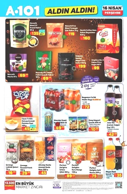 İNDİRİM A101 AKTÜEL KATALOG 16 NİSAN PERŞEMBE YENİ ÜRÜNLER: A101 Aldın Aldında bu hafta hangi ürünler var TV Box Medya Oynatıcı, Akıllı mutfak robotu, Yüksek basınçlı yıkama makinesi, Piyano, 23 Nisan ürünleri...