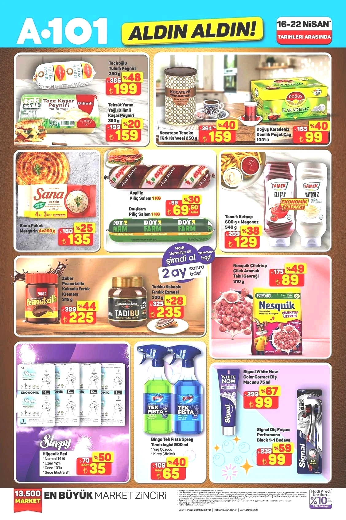 16 NİSAN A101 ALDIN ALDIN AKTÜEL KATALOĞU