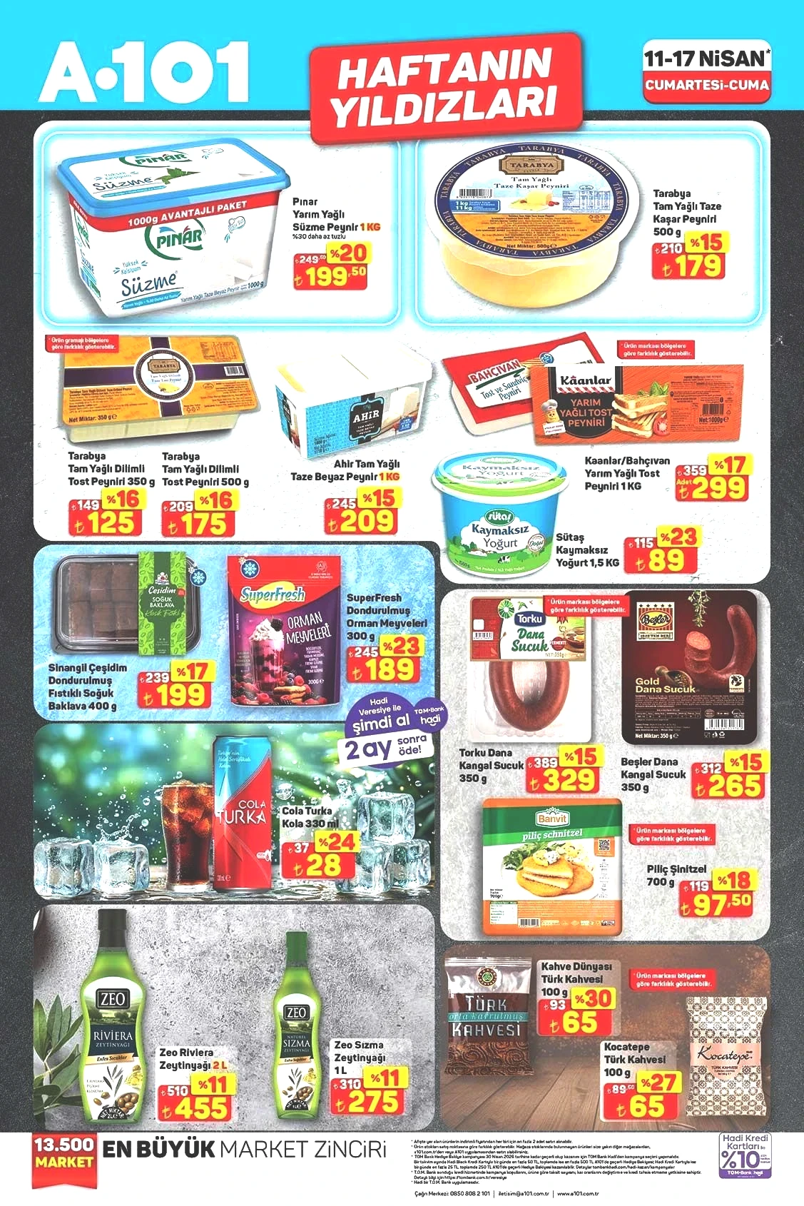 11-17 NİSAN A101 HAFTANIN YILDIZLARI