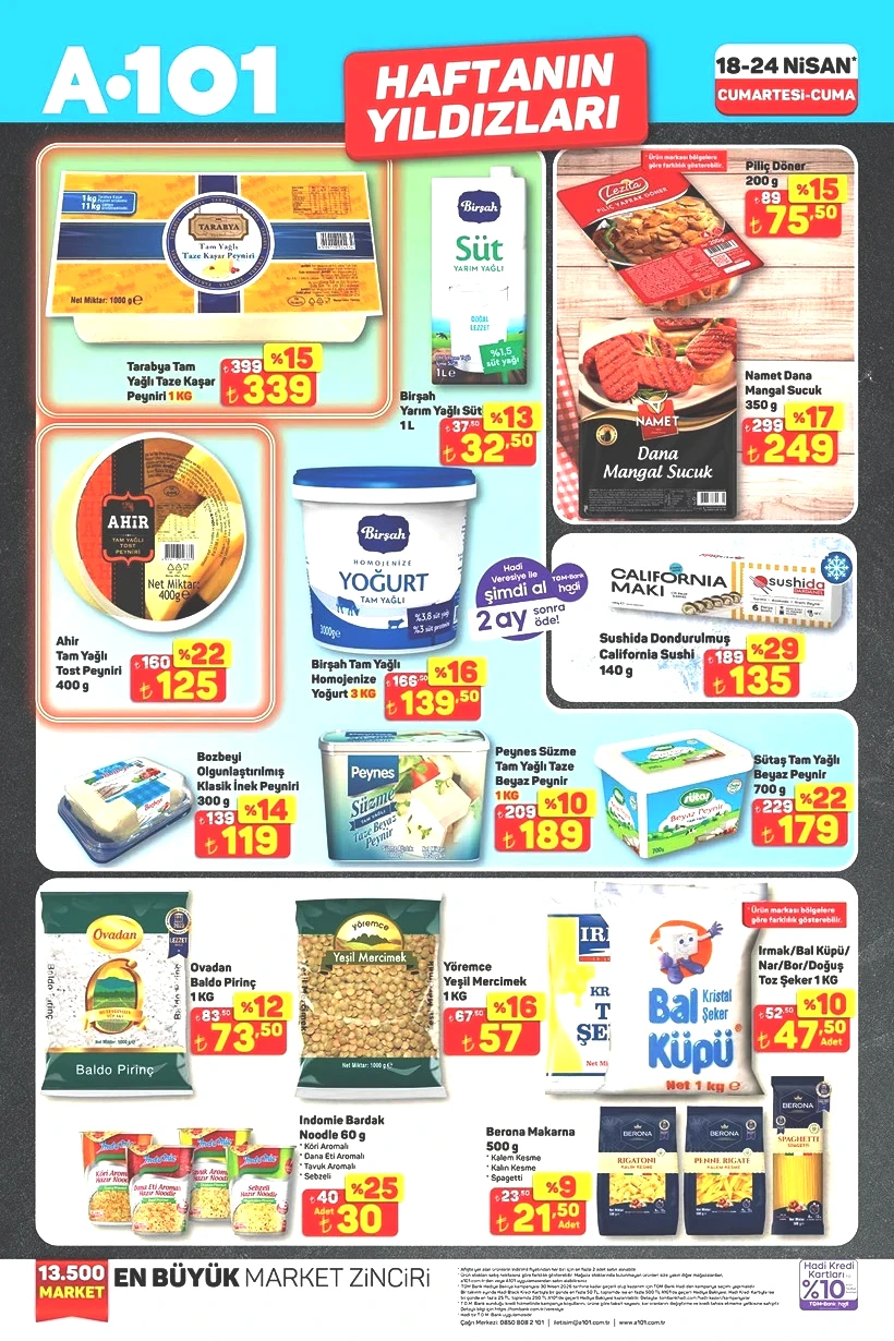 A101 18-24 NİSAN 2026 HAFTANIN YILDIZLARI || A101'de Hafta Sonu İndirim Günleri Başladı - Resim : 1