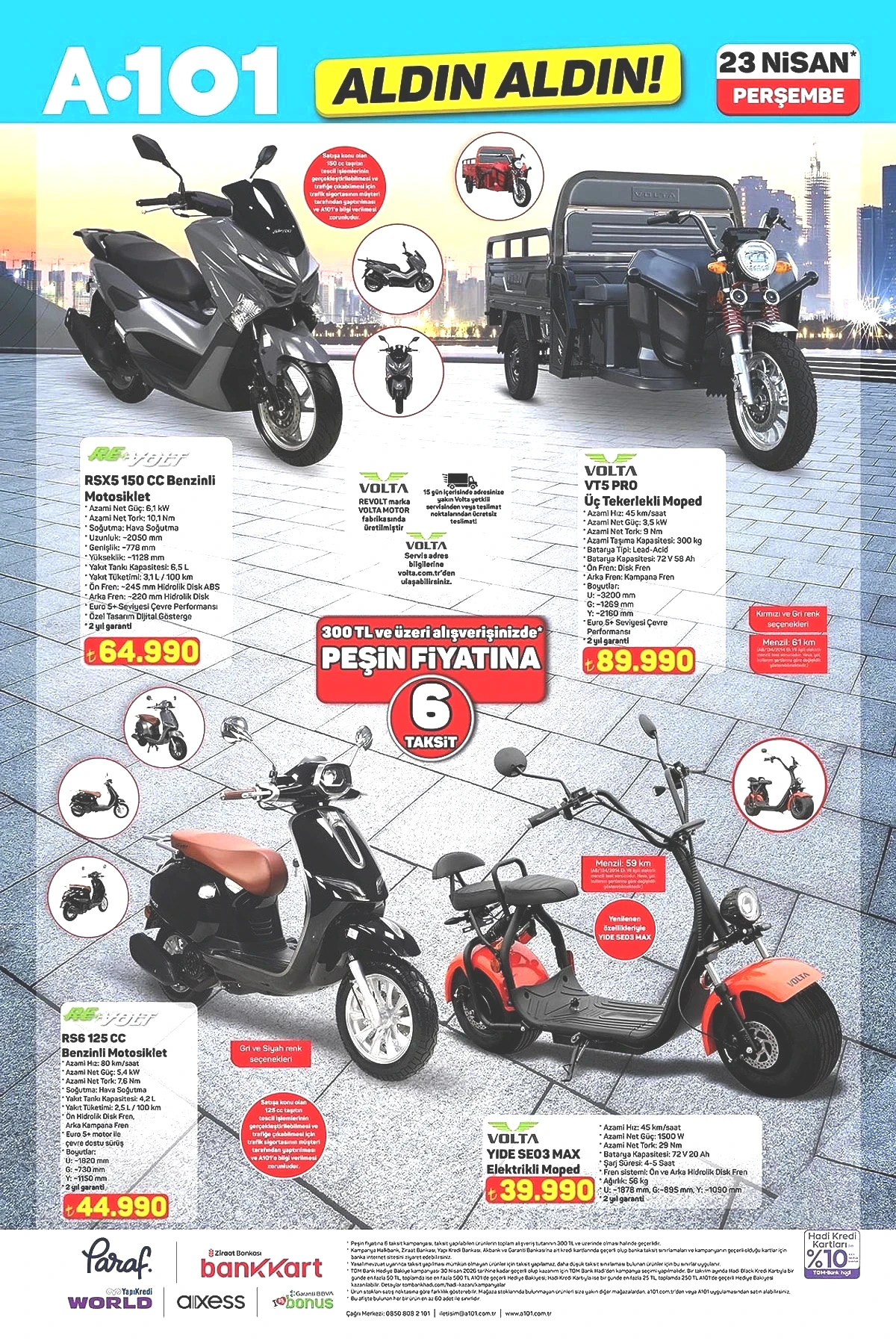 Cebinizin yeni dostu A101'de: 23 Nisan Perşembe Elektrikli Moped fırsatını kaçırmayın! - Sayfa 1