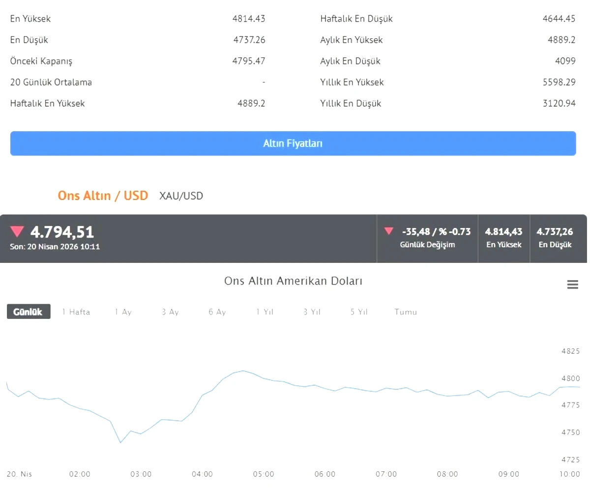 İslam Memiş, altın fiyatlarına dair öngörülerde bulundu