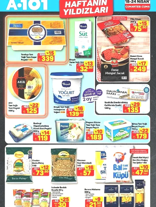 A101 HAFTANIN YILDIZLARI 18 - 24 NİSAN 2026